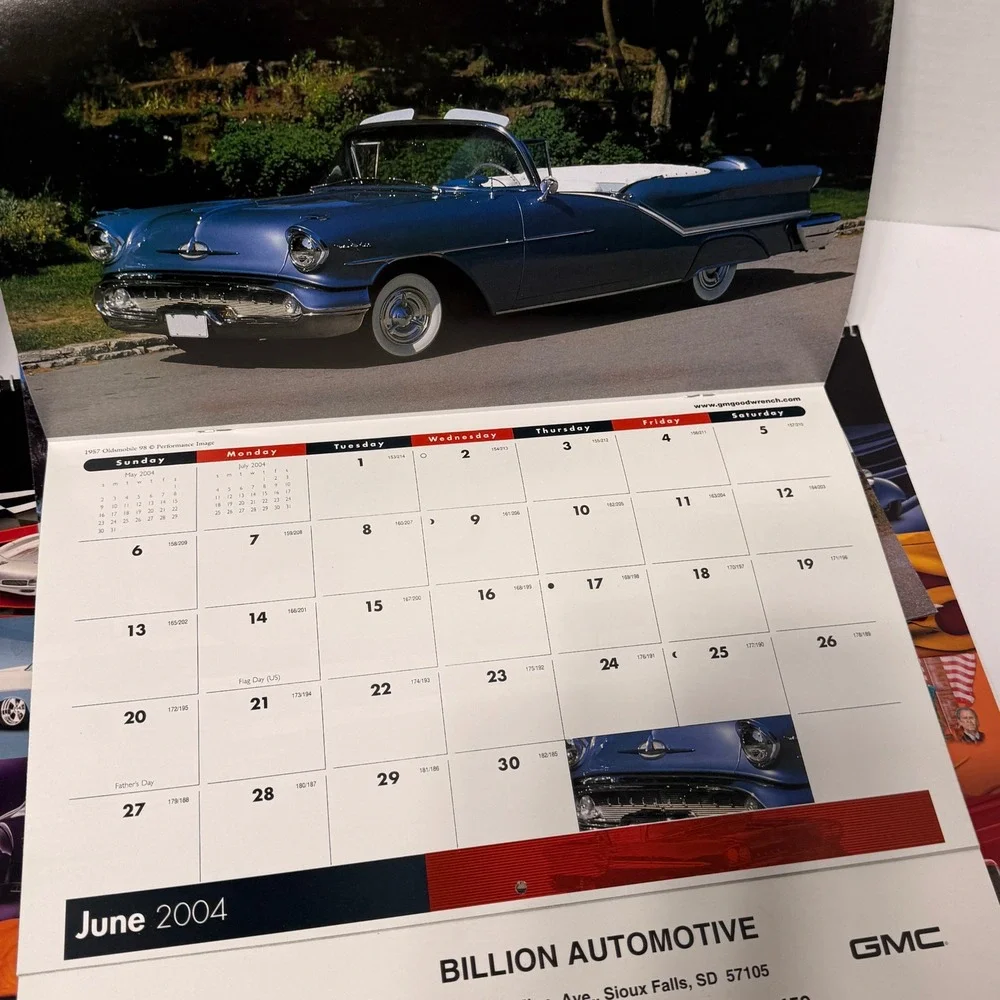Vintage 2003 2004 Classic Car Calendar Lot GM DuPont Old Cars Hot Rods 3pc